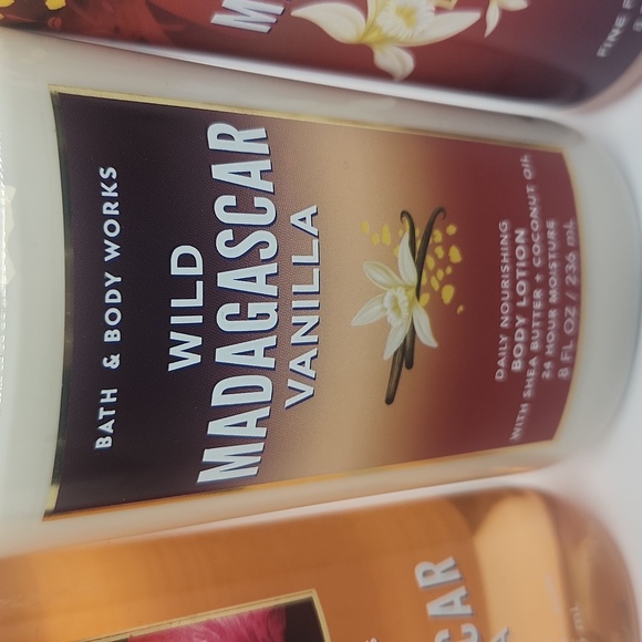 New Bath & Body Works Sale BBW Wild Madagascar Vanilla 3-Piece Set - Picture 3 of 6